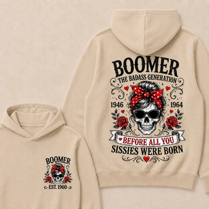 Boomer The Badass Generation – Custom EST. Year Hoodie